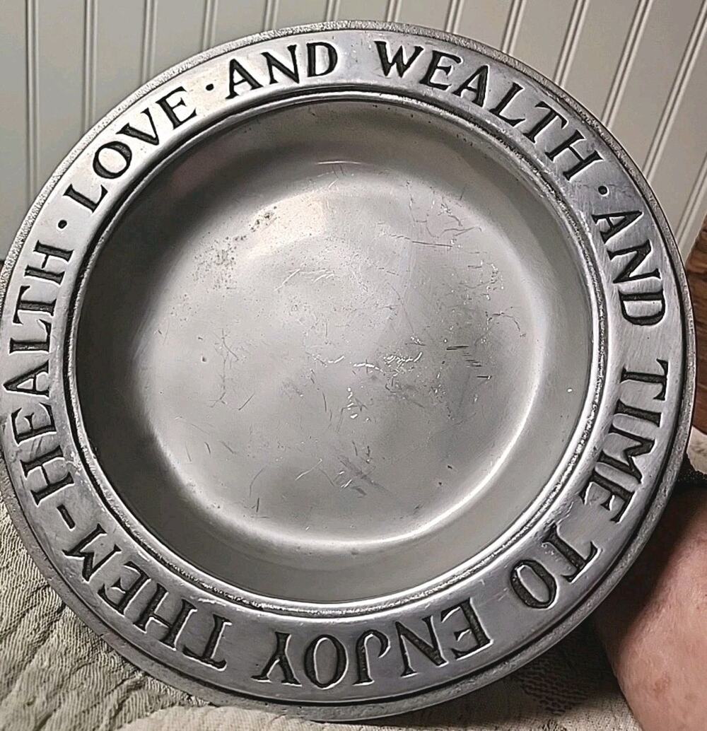 Vintage Wilton Pewter Collector's Plate Columbia PA Collector's Plate 9 1/4"